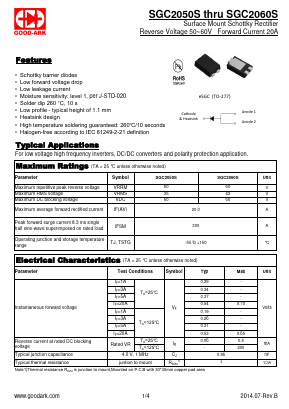 SGC2060S Datasheet PDF GOOD-ARK