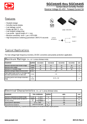 SGC0530S Datasheet PDF GOOD-ARK