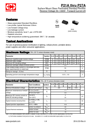 P22A Datasheet PDF GOOD-ARK