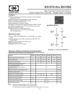 BA157G Datasheet PDF GOOD-ARK