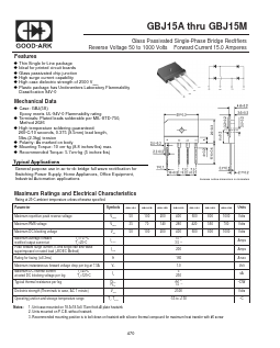 GBJ15B Datasheet PDF GOOD-ARK