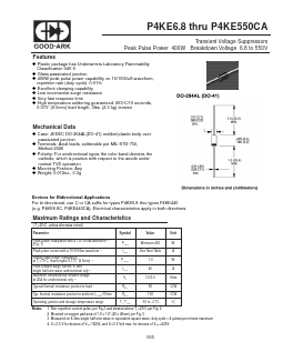 P4KE16 Datasheet PDF GOOD-ARK