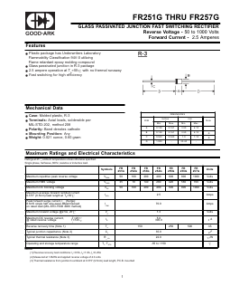 FR253G Datasheet PDF GOOD-ARK