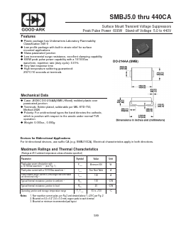 SMBJ43C Datasheet PDF GOOD-ARK