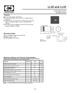 LL42 Datasheet PDF GOOD-ARK