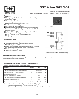 5KP7.5C Datasheet PDF GOOD-ARK