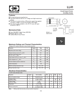 LL41 Datasheet PDF GOOD-ARK