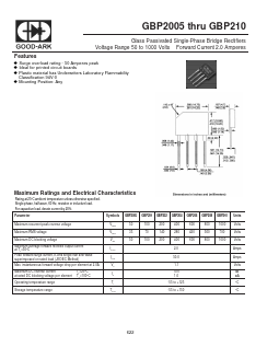 GBP2005 Datasheet PDF GOOD-ARK