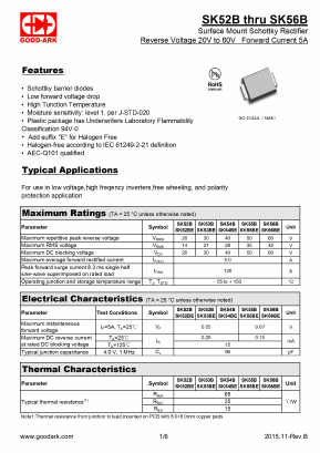 SK56BE Datasheet PDF GOOD-ARK