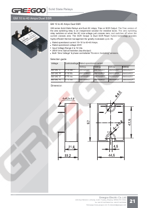 GM1524ZD1 Datasheet PDF GREEGOO Electric Co.,Ltd.