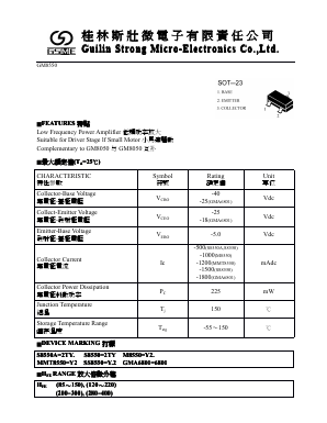 GM8550 Datasheet PDF Guilin Strong Micro-Electronics Co., Ltd.