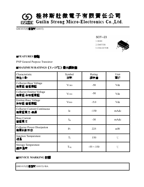 GM1015 Datasheet PDF Guilin Strong Micro-Electronics Co., Ltd.