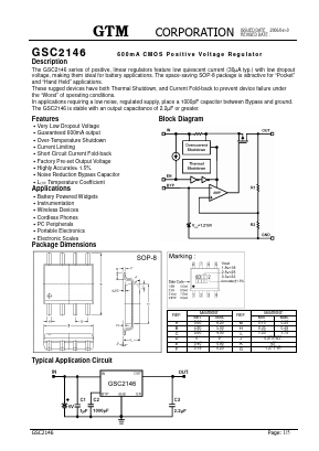 GSC2146-2H Datasheet PDF GTM CORPORATION