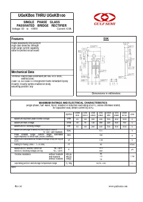 UG6KB80 Datasheet PDF Gulf Semiconductor