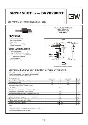 SR20150CT Datasheet PDF Goodwork Semiconductor Co., Ltd.