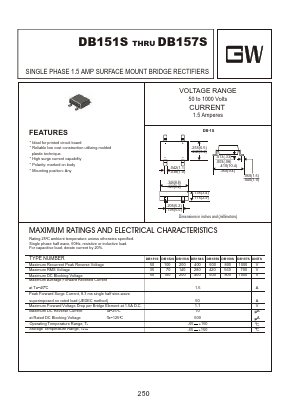 DB151S Datasheet PDF Goodwork Semiconductor Co., Ltd.