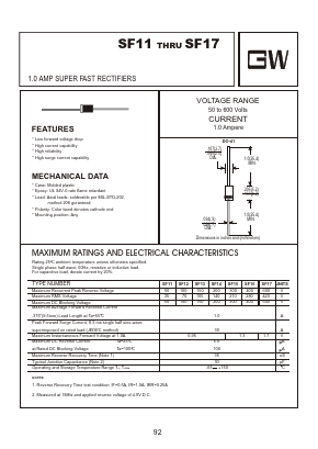 SF13 Datasheet PDF Goodwork Semiconductor Co., Ltd.