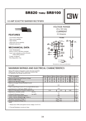 SR820 Datasheet PDF Goodwork Semiconductor Co., Ltd.