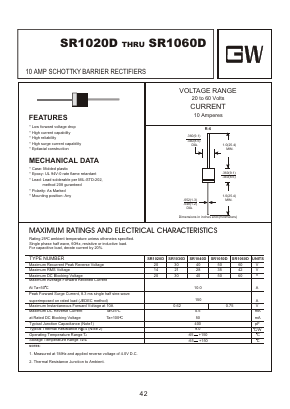 SR1020D Datasheet PDF Goodwork Semiconductor Co., Ltd.