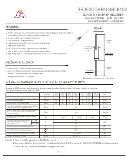 SR0630 Datasheet PDF Gaomi Xinghe Electronics Co., Ltd.
