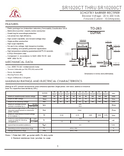 SR1030CT Datasheet PDF Gaomi Xinghe Electronics Co., Ltd.