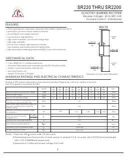 SR280 Datasheet PDF Gaomi Xinghe Electronics Co., Ltd.