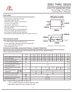 SS53 Datasheet PDF Gaomi Xinghe Electronics Co., Ltd.
