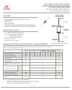 BY399S Datasheet PDF Gaomi Xinghe Electronics Co., Ltd.