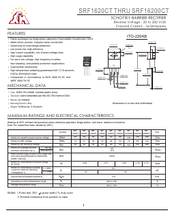 SRF16150CT Datasheet PDF Gaomi Xinghe Electronics Co., Ltd.