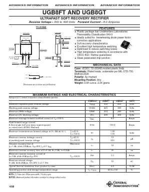 UGB8GT Datasheet PDF General Semiconductor
