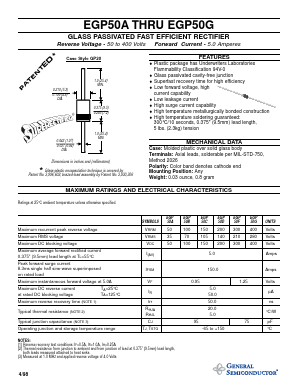 EGP50A Datasheet PDF General Semiconductor