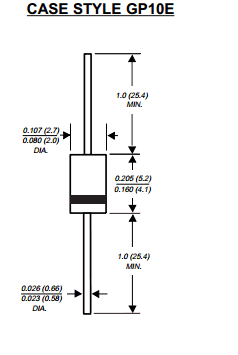 RGP02-20E Datasheet PDF General Semiconductor