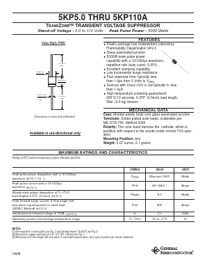 5KP24A Datasheet PDF General Semiconductor