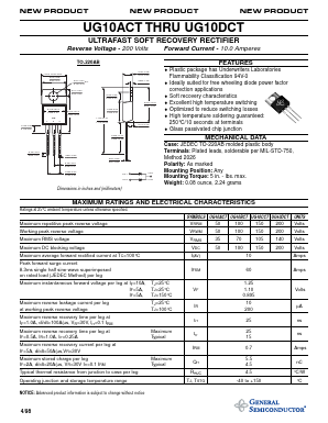 UG10ACT Datasheet PDF General Semiconductor