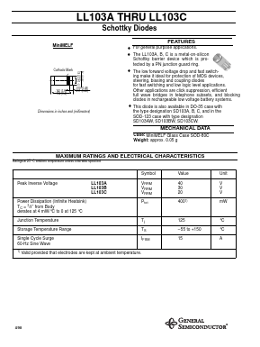 LL103C Datasheet PDF General Semiconductor