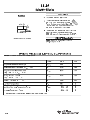 LL46 Datasheet PDF General Semiconductor