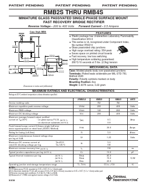 RMB2S Datasheet PDF General Semiconductor