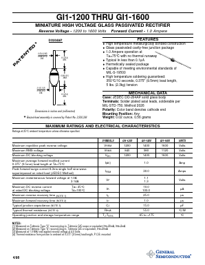 GI1-1200 Datasheet PDF General Semiconductor