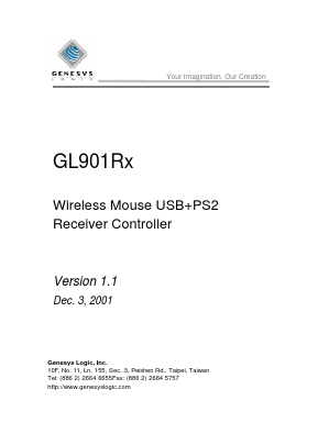 GL901RX Datasheet PDF Genesys Logic