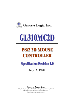GL310MC2D Datasheet PDF Genesys Logic
