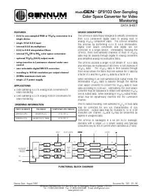 GF9103-CTS Datasheet PDF Gennum -> Semtech