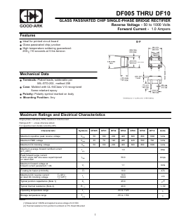 DF005 Datasheet PDF GOOD-ARK1