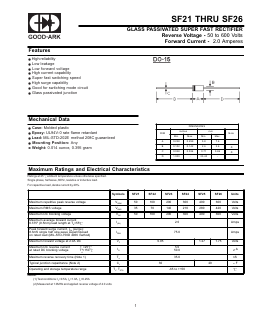 SF21 Datasheet PDF GOOD-ARK1