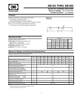 SB130 Datasheet PDF GOOD-ARK1