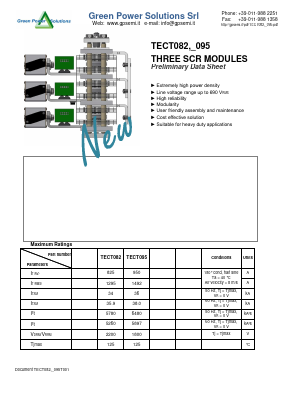 TECT095 Datasheet PDF Green Power Semiconductors