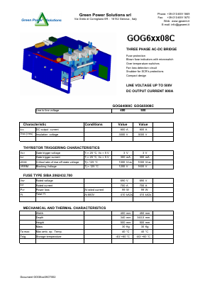 GOG6XX08C Datasheet PDF Green Power Semiconductors