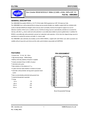 HMN2M8D Datasheet PDF Hanbit Electronics Co.,Ltd