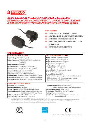 HLG10-900110-3 Datasheet PDF HITRON ELECTRONICS CORPORTION