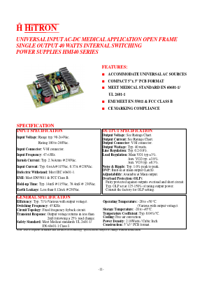 HMI40-T033EI Datasheet PDF HITRON ELECTRONICS CORPORTION
