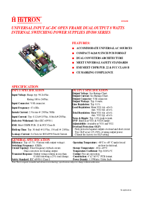 HVI08-D050Q Datasheet PDF HITRON